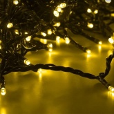 Гирлянда LED Клип-лайт, 24V, 5 нитей по 20 метров, цвет диодов желтый, Flashing (белый)