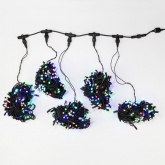 Гирлянда LED Клип-лайт, 24V, 5 нитей по 20 метров, цвет диодов мульти