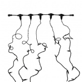 Гирлянда LED Клип-лайт, 24V, 5 нитей по 20 метров, цвет диодов теплый белый