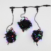 Гирлянда LED Клип-лайт, 24V, 3 нити по 10 метров, цвет диодов мульти