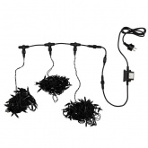 Гирлянда LED Клип-лайт, 24V, 3 нити по 10 метров, цвет диодов тепло-белый