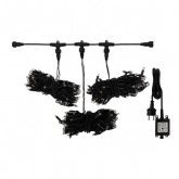 Гирлянда LED Клип-лайт, 24V, 3 нити по 10 метров, цвет диодов белый