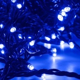 Гирлянда LED Клип-лайт, 24V, 3 нити по 10 метров, цвет диодов синий