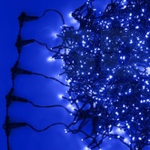 Гирлянда LED Клип-лайт, 24V, 3 нити по 10 метров, цвет диодов синий