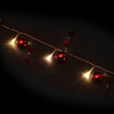 Гирлянда Navigator 80 720 NGF-D015-10WW-2AA красные шарики и звездочки, на батарейках, тёплый свет