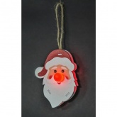 Гирлянда Navigator 80 724 NGF-D019-R-1CR2032 деревянный Дед Мороз, на батарейках, красный свет