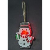 Гирлянда Navigator 80 723 NGF-D018-R-1CR2032 деревянный Снеговик, на батарейках, красный свет