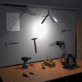 Светодиодная лампа-светильник Gauss Basic 30W 4000K 220V E27 2900Lm Клевер-4 LED холодный свет