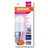 Лампа светодиодная для холодильника Osram PT2620 2,3W/827 220-240V FR E14 200Lm d63x25mm