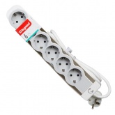 Удлинитель Стандарт 16А 6x2К+З с кабелем 5м бело-серый Legrand