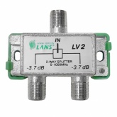 Делитель Lans ТВ 2 выхода 5-1000 МГц под F-разъём