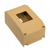 Бокс пластиковый накладной EKF PROxima КМПН 1/4 4 модуля,светлое дерево