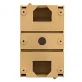 Бокс пластиковый накладной EKF PROxima КМПН 1/4 4 модуля,светлое дерево
