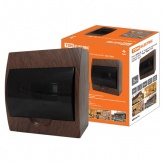 Щит распределительный навесной TDM на 8 модулей под дерево Бук