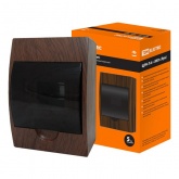 Щит распределительный навесной TDM на 6 модулей под дерево Бук