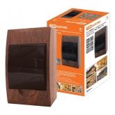 Щит распределительный навесной TDM на 4 модуля под дерево Бук