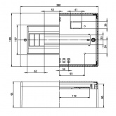 Щит распределительный навесной Ruvinil Tyco на 12 модулей коричневый 280х190х93мм