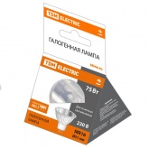 Лампа галогенная TDM с отражателем MR16 (JCDR) 75W 230V GU5.3