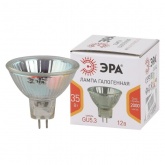 Лампа галогенная ЭРА STD MR16 35W 12V GU5.3 CL софит нейтральный свет