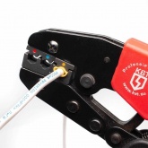 Пресс-клещи КВТ CTB-01 Профи (кримпер) для опрессовки изолированных наконечников и разъемов