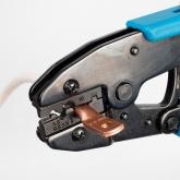 Пресс-клещи КВТ CTB-05 Профи Кримпер для опрессовки неизолированных медных наконечников, гильз