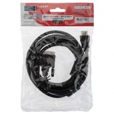 Шнур Rexant HDMI-DVI-D gold 3М с фильтрами