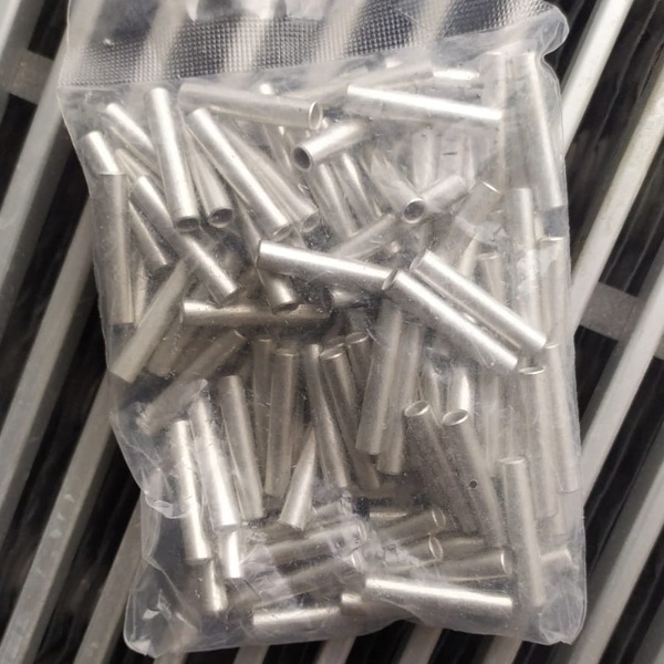 Гильза медная луженая под опрессовку для проводов с сечением 6 мм2, упаковка 100 штук