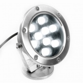 Подводный светодиодный прожектор LL-824 9LED 9W 6400K 24V 850Lm IP68 140x80x160mm нержавеющая сталь
