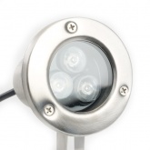 Подводный светодиодный прожектор LL-822 3LED 3W 2700K 24V 270Lm IP68 80x80x130mm нержавеющая сталь