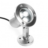 Подводный светодиодный прожектор LL-822 3LED 3W 6400K 24V 270Lm IP68 80x80x130mm нержавеющая сталь