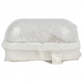 Светильник ЭРА НБП 01-60-012 с ободком Евро пластик/стекло IP53 E27 max 60W 184х115х90 овал белый