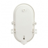 Светильник ЭРА НБП 01-60-012 с ободком Евро пластик/стекло IP53 E27 max 60W 184х115х90 овал белый