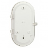 Светильник ЭРА НБП 01-60-002 с решеткой Евро пластик/стекло IP53 E27 max 60W 184х115х90 овал белый