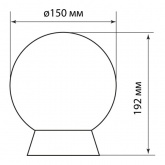 Светильник TDM НББ 64-60-025 УХЛ4 (шар стекло Кольца/наклонное основание) E27 IP21