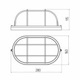 Светильник ЖКХ ЭРА НБП 04-100-002 с решеткой под лампу 100W с цоколем Е27 5056396213000