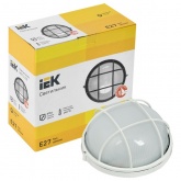 Светильник ИЭК НПП1102 влагозащищенный 100W E27 IP54 круглый с решеткой белый