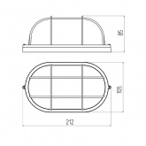 Светильник ЖКХ ЭРА НБП 04-60-002 с решеткой под лампу 60W с цоколем Е27 5056396212980