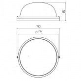 Светильник ЖКХ ЭРА НБП 03-60-001 под лампу 60W с цоколем Е27 5056396212867