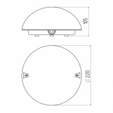 Светильник ЖКХ ЭРА НБП 06-60-002 Сириус поликарбонат МАТОВ под лампу 60W с цоколем Е27 212645