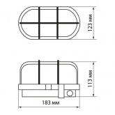 Светильник TDM НБП 02-60-019.01 (Евро, корпус и метал. сетка, белый)