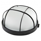 Светильник TDM НПБ1302 черный/круг с реш. 60Вт IP54