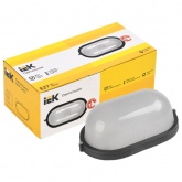 Светильник ИЭК НПП1401 черный/овал 60Вт IP54