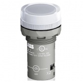 Лампа ABB CL2-502C d22мм белая со встроенным светодиодом 24В AC/DC