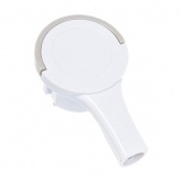 Вилка с заземлением ультраплоская UNIVersal Невидимка 2P+E 16A с кольцом белая