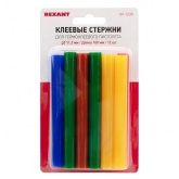 Клеевые стержни Rexant 11мм 100мм цветные (упак. 12шт.)