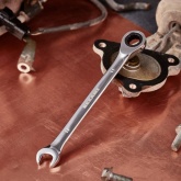 Ключ комбинированный трещоточный Rexant 11 мм, CrV, зеркальный хром