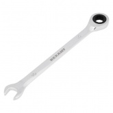 Ключ комбинированный трещоточный Rexant 10 мм, CrV, зеркальный хром