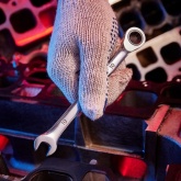 Ключ комбинированный трещоточный Rexant 10 мм, CrV, зеркальный хром