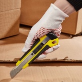 Нож Rexant с сегментированным лезвием 18 мм, корпус ABS пластик обрезиненный