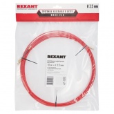 Кабельная протяжка стеклопруток Rexant d3,5мм, 10м красная, (мини УЗК в бухте)